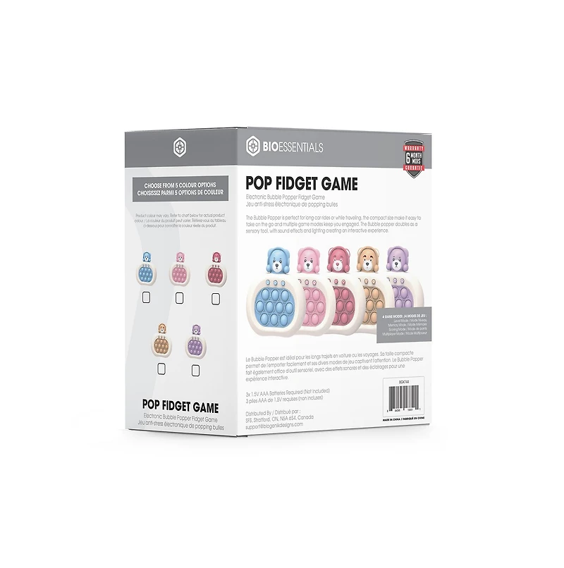 Biogenik Bubble Popper Fidget Game – One Variation Chosen at Random