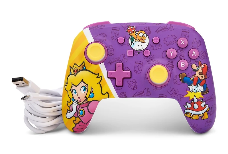 PowerA Enhanced Wired Controller for Nintendo Switch - Princess Peach Battle 