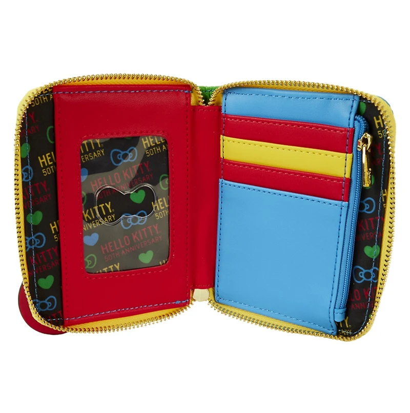 Portefeuille zippé Sanrio Hello Kitty 50e anniversaire