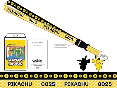 Lanyard Pokémon Pikachu avec breloque