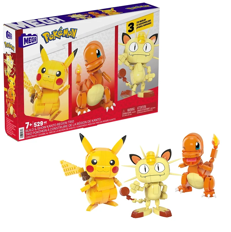 Mega Pokémon Build & Show Kanto Region Trio