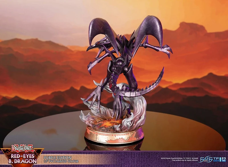 Yu-Gi-Oh! - Red-Eyes Black Dragon Statue Figure (Purple Variant Ver.) 