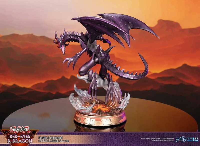 Yu-Gi-Oh! - Red-Eyes Black Dragon Statue Figure (Purple Variant Ver.) 