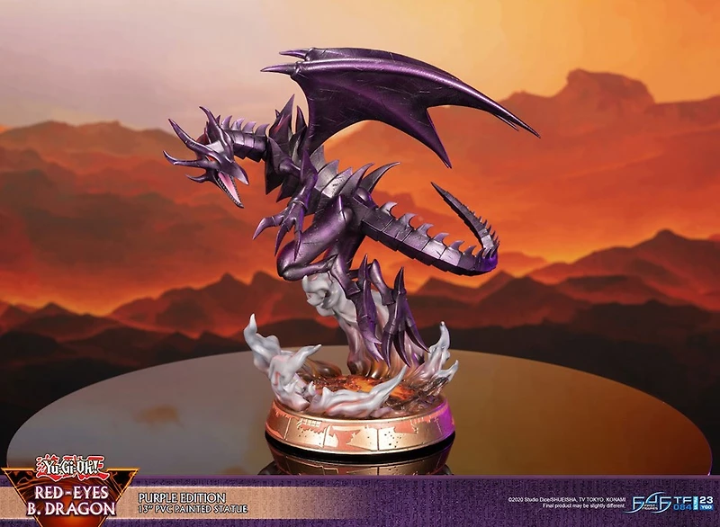 Yu-Gi-Oh! - Red-Eyes Black Dragon Statue Figure (Purple Variant Ver.) 