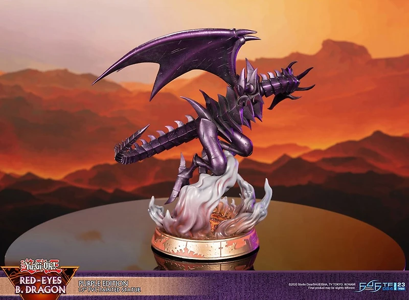 Yu-Gi-Oh! - Red-Eyes Black Dragon Statue Figure (Purple Variant Ver.) 