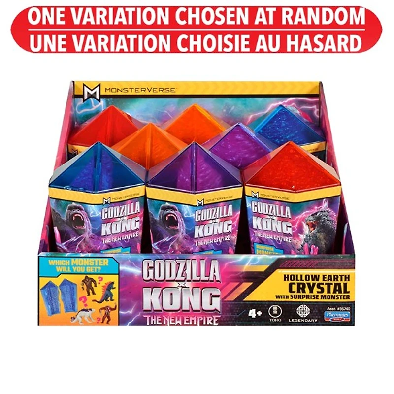 Godzilla X Kong - Hollow Earth Crystal W/ 2" Mini Figure Surprise – Une variation choisie au hasard