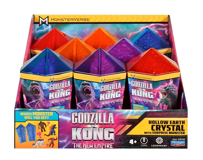 Godzilla X Kong - Hollow Earth Crystal W/ 2" Mini Figure Surprise – One Variation Chosen at Random