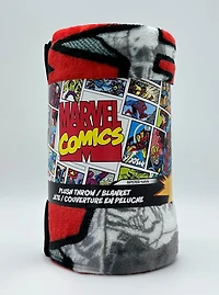 Marvel Spiderman Comic Throw Blanket 