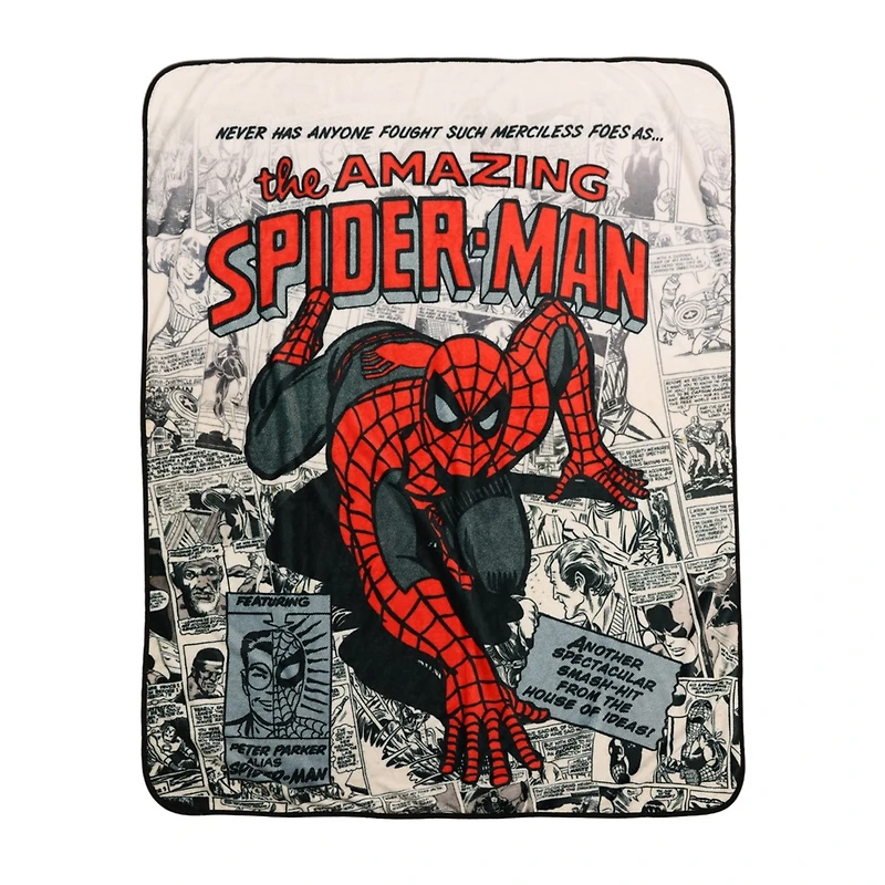 Couverture de jet de bande dessinée Marvel Spiderman 