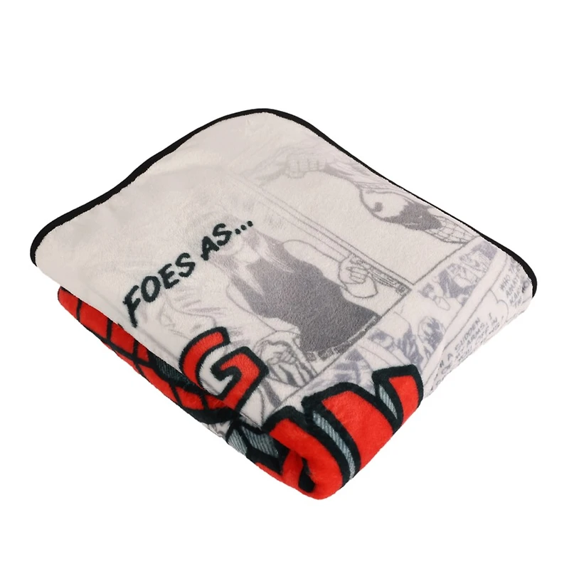 Marvel Spiderman Comic Throw Blanket