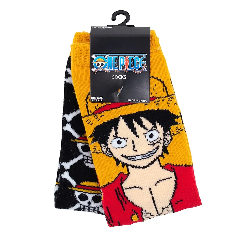 One Piece: Luffy & Skull Socks 2 Pairs