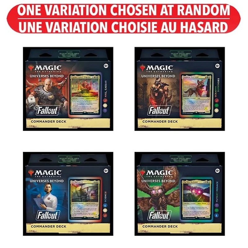 Magic the Gathering Universes Beyond: Fallout - Commander Deck (French) – One Variation Chosen at Random