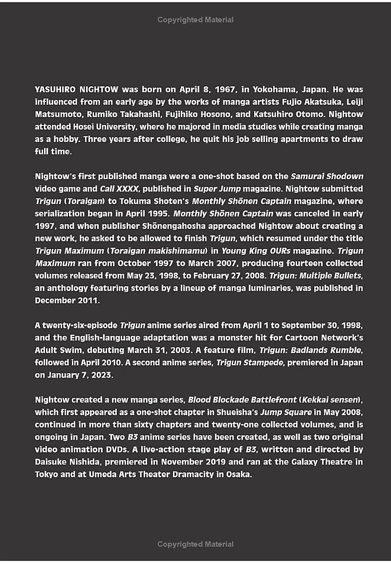 Trigun Deluxe Edition Manga (Vol 1 & 2) - Hard Cover 