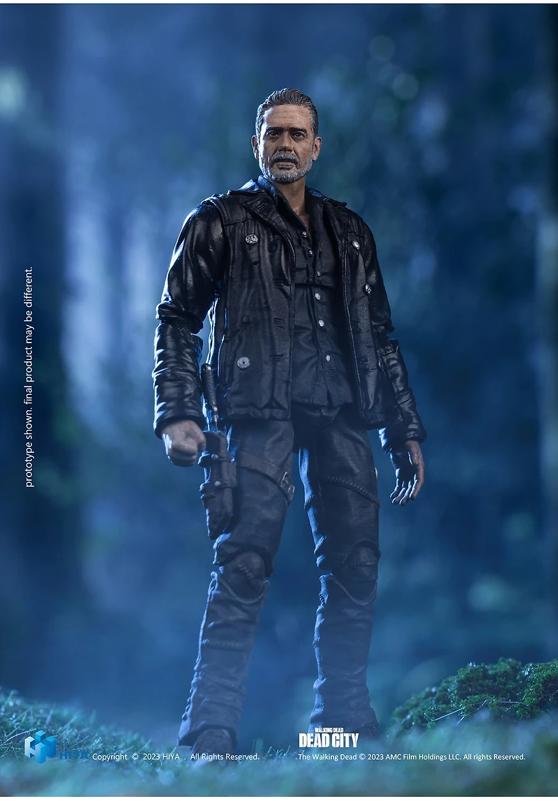 Walking Dead Dead City 4 Inch Negan Mini 1/18 Scale Action Figure 
