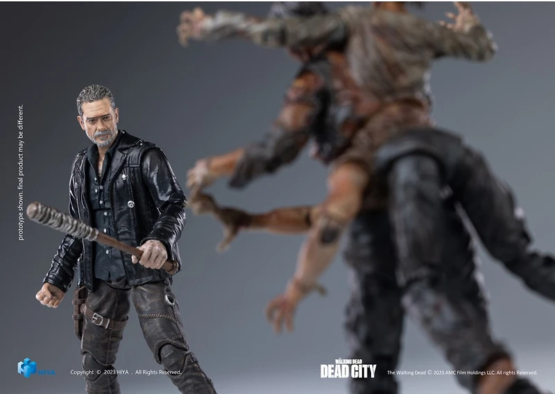Walking Dead Dead City 4 Inch Negan Mini 1/18 Scale Action Figure 