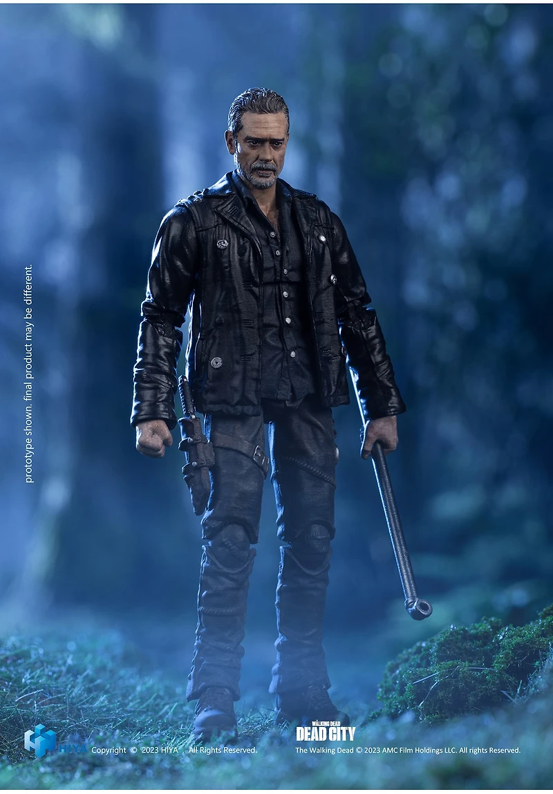 Walking Dead Dead City 4 Inch Negan Mini 1/18 Scale Action Figure 