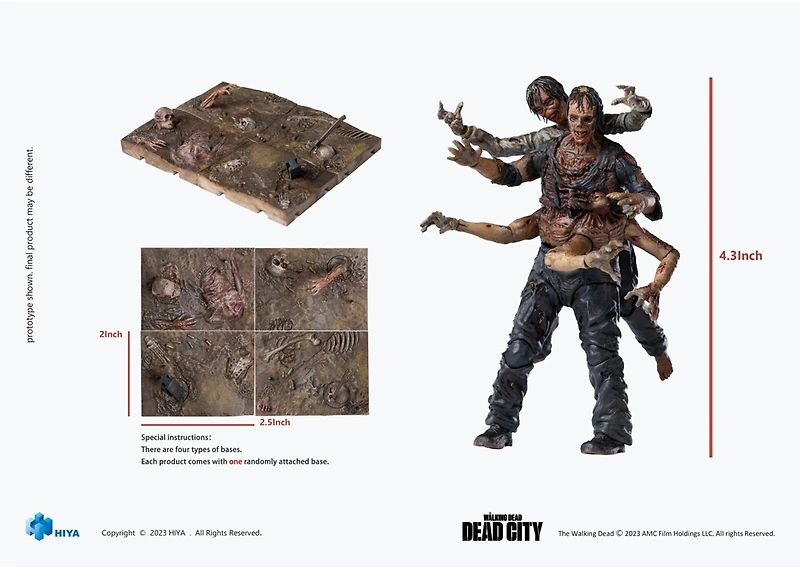 Walking Dead Dead City Exquisite Mini Walker King 1/18 PX Action Figure