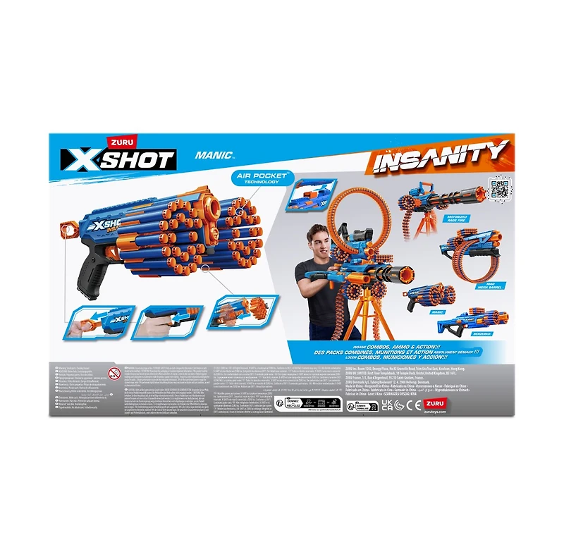 X-Shot Insanity Manic Blaster 