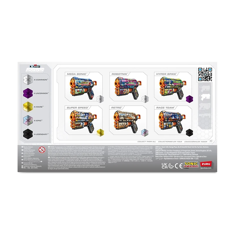 X-Shot Skins Flux Blaster Sonic the Hedgehog