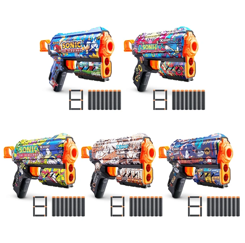 X-Shot Skins Flux Blaster Sonic the Hedgehog