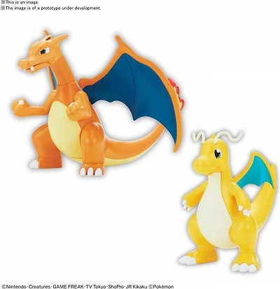 Bandai Pokémon Model Kit - Charizard & Dragonite 