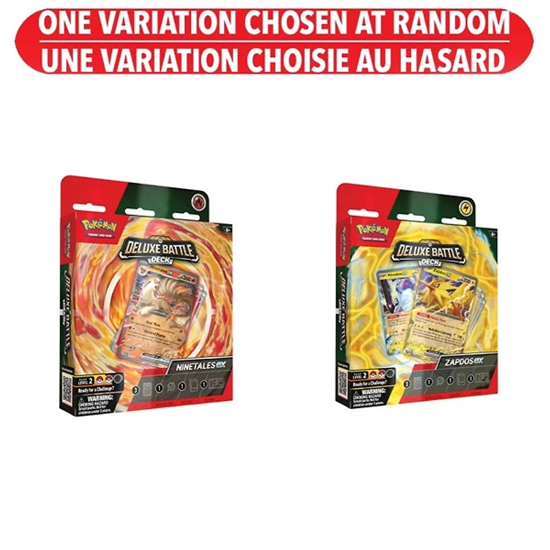 Pokémon Trading Card Game: Deluxe battle Decks Ninetales/Zapdos (francais) – Une variation choisie au hasard