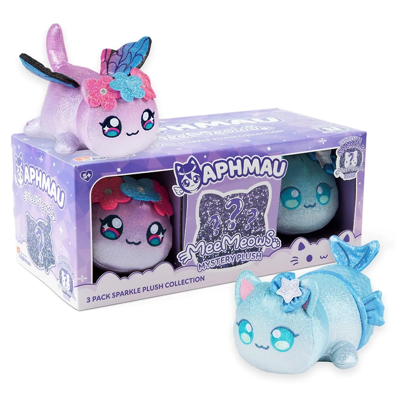 Aphmau MeeMeow 6" Plush Sparkle Collection Set – One Variation Chosen at Random