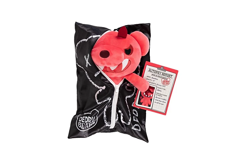 Deddy Bear 12" Plush in Body Bag Assortment – One Variation Chosen at Random