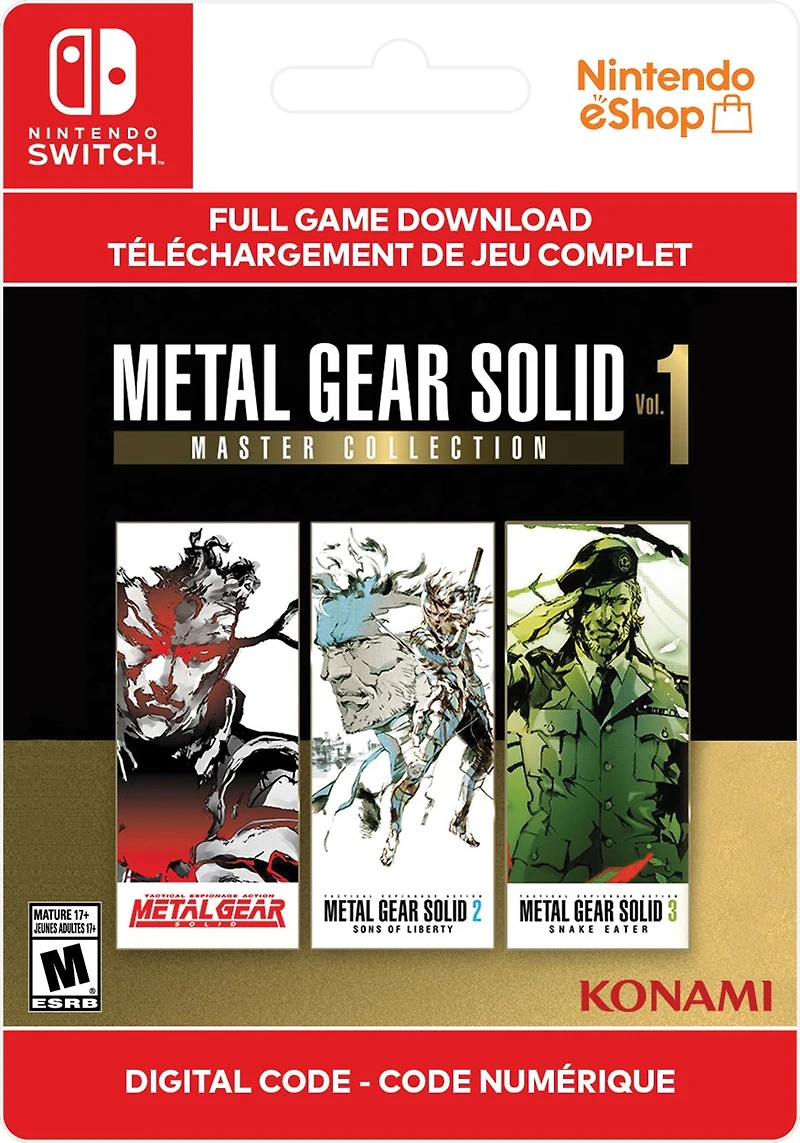Metal Gear Solid Vol. 1 Master Collection  - Numérique