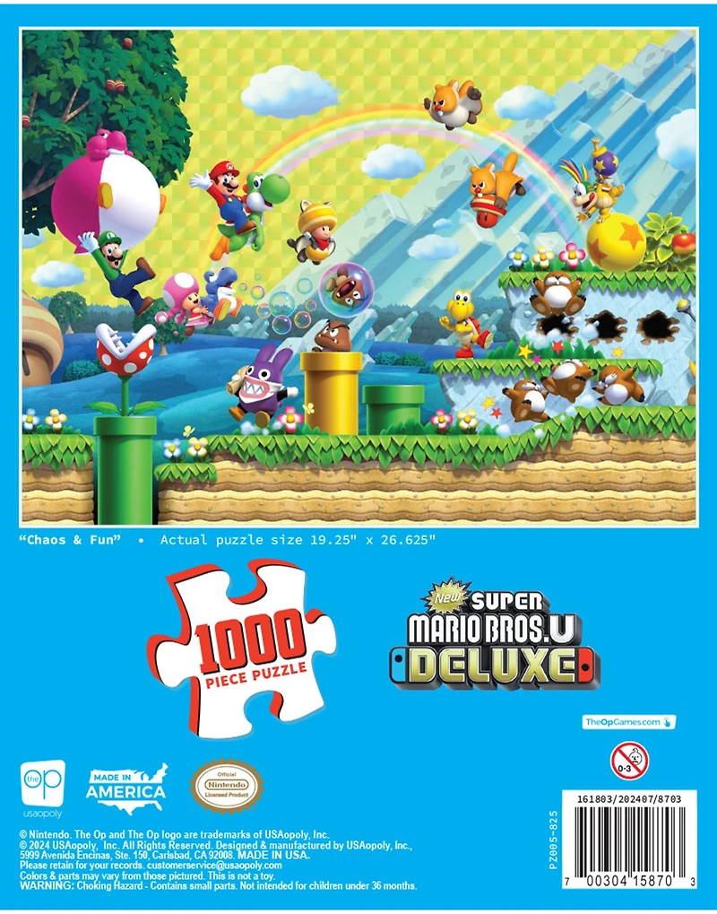 Super Mario Bros. Deluxe: Chaos & Fun Puzzle 1000 pc 