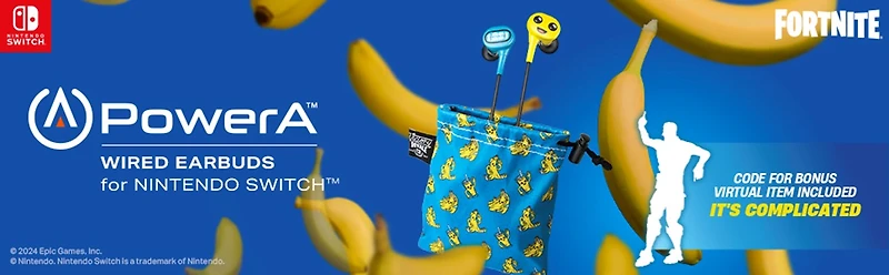 PowerA Wired Earbuds for Nintendo Switch - Fortnite Peely