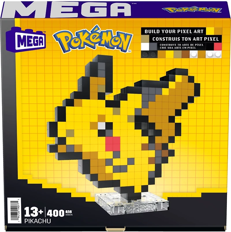 Mega Pokémon Pixel-Art: Pikachu Building Set 