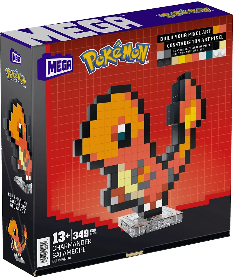 Mega Pokémon Pixel-Art: Charmander Building Set 