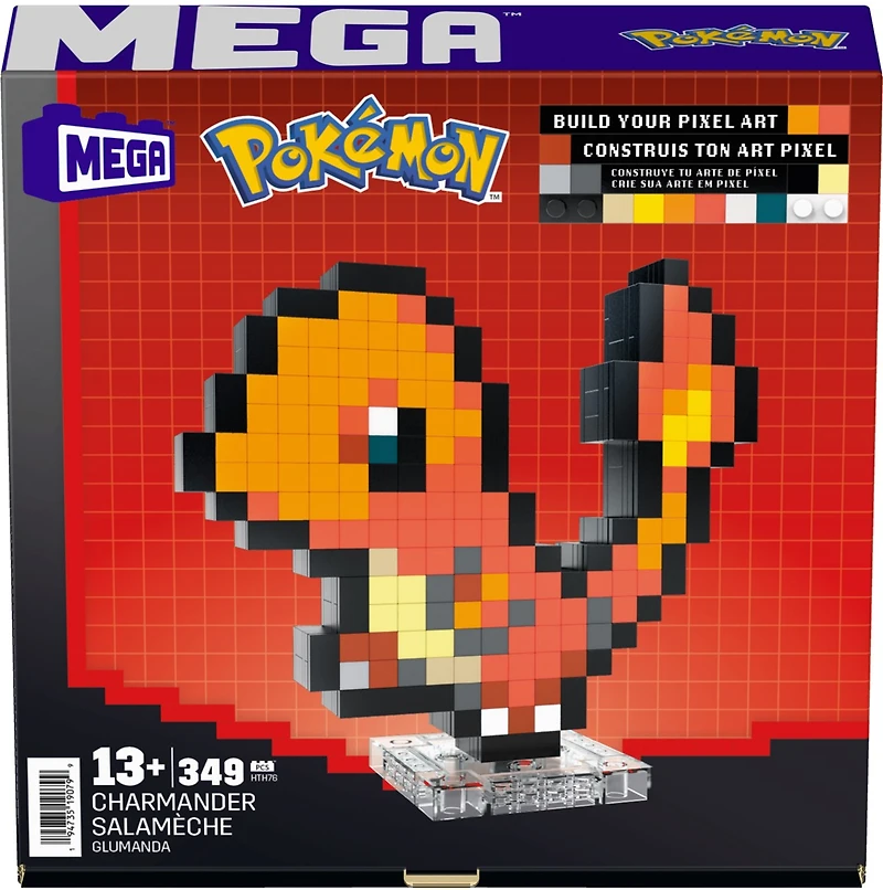 Mega Pokémon Pixel-Art: Charmander Building Set 