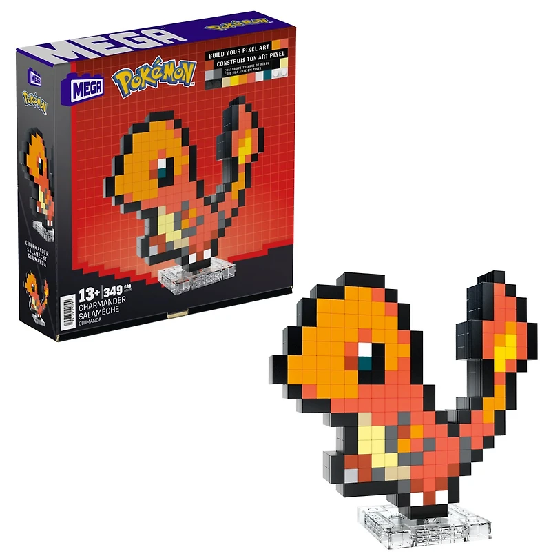 Mega Pokémon Pixel-Art: Charmander Building Set 