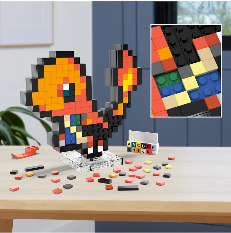 Mega Pokémon Pixel-Art: Charmander Building Set 