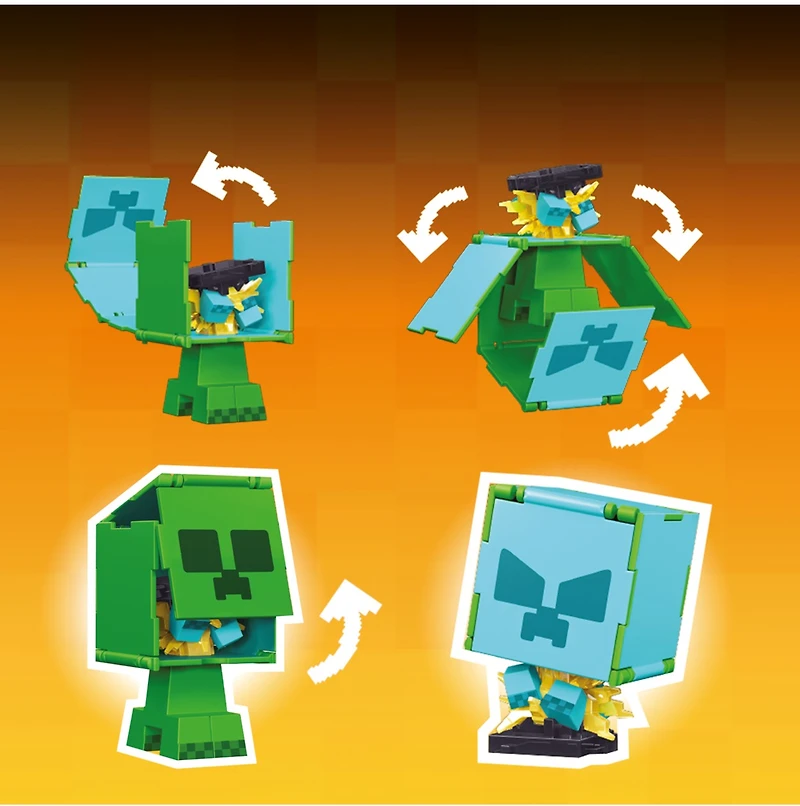 Minecraft Flippin' Figures - Assortment – One Variation Chosen at Random