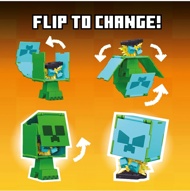 Minecraft Flippin' Figures - Assortment – One Variation Chosen at Random