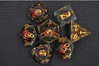 Biogenik Dragon Eye 7-Piece RPG Dice Set with Liquid Core 