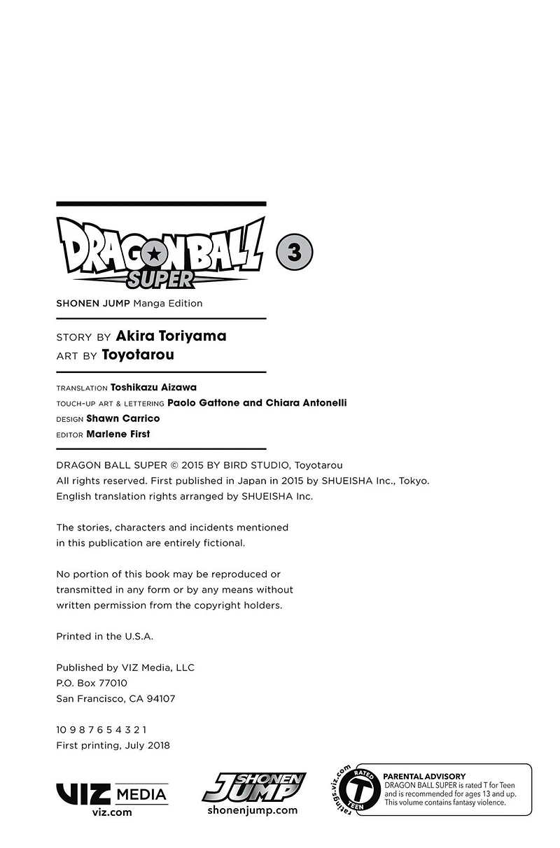 Manga - Dragon Ball Super Volume 3  - Paperback 