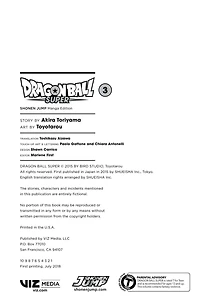 Manga - Dragon Ball Super Volume 3  - Paperback 