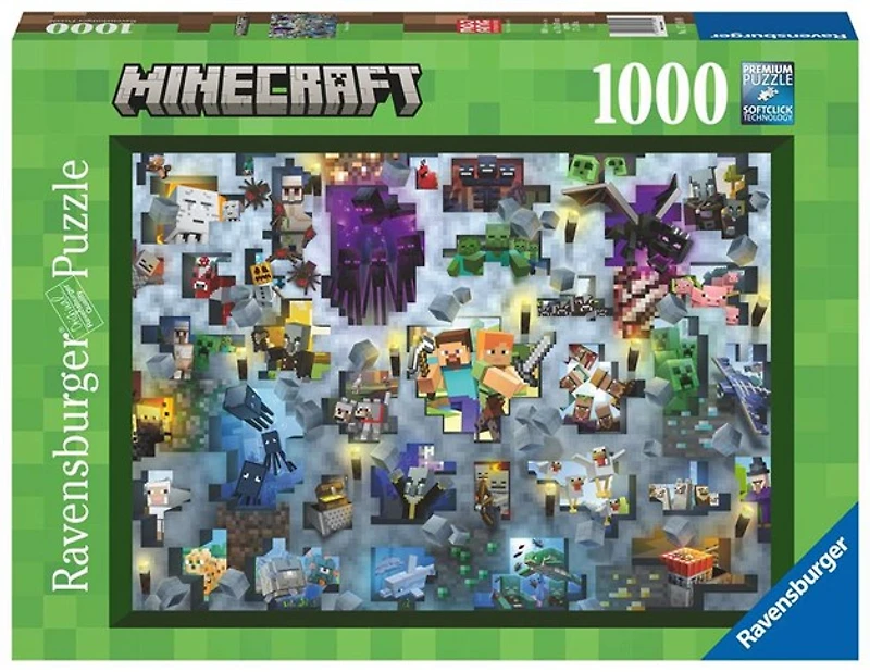Minecraft Mobs 1000 Piece Puzzle
