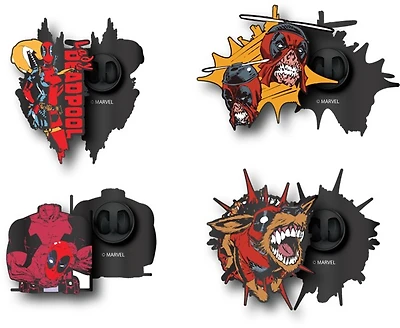 Deadpool Lapel Pins 4 Pack 