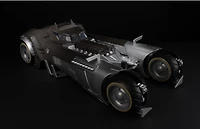 DC Multiverse Batmobile (Batman: White Knight) (Gold Label) Vehicle 