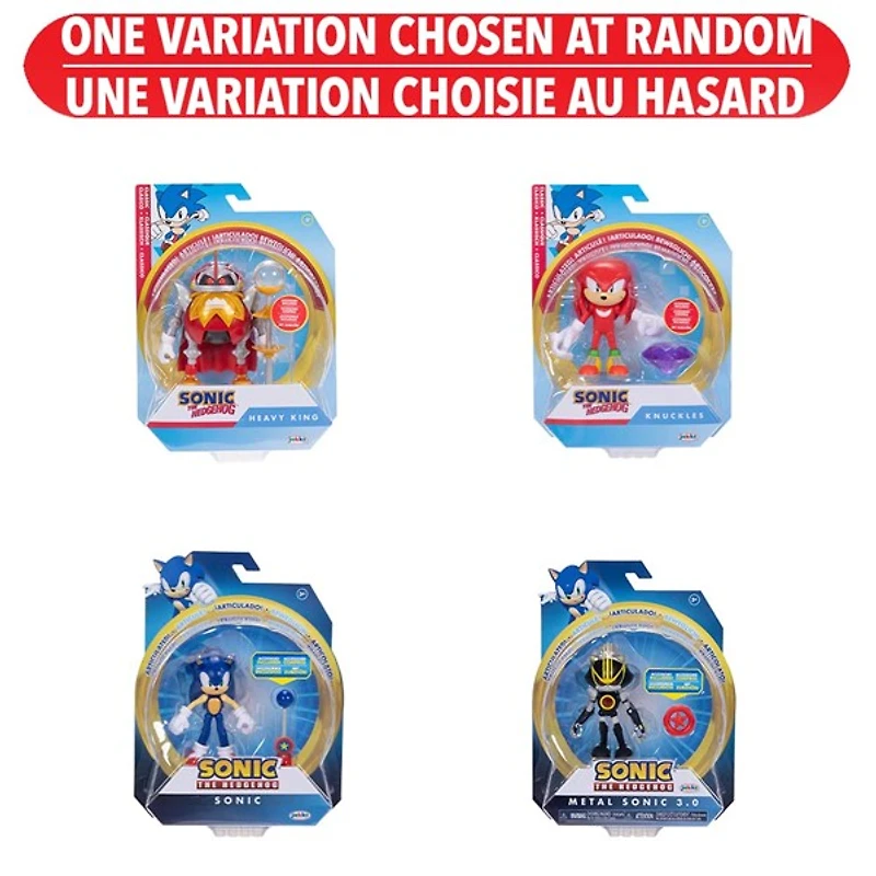 Sonic the Hedgehog 4" Figures Wave 16 - Assortie – Une variation choisie au hasard