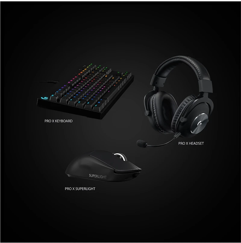 Logitech G Pro X Superlight Wireless Gaming Mouse - Noir 