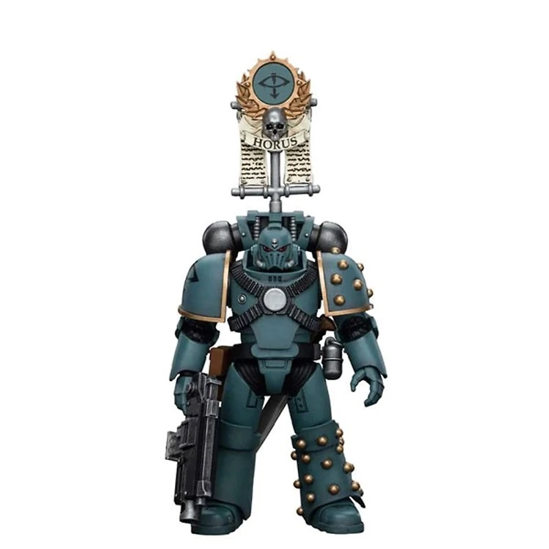 Warhammer The Horus Heresy Action Figure 1/18 Sons Of Horus MKIV Tactical Squad Legionary With Legion Vexilla