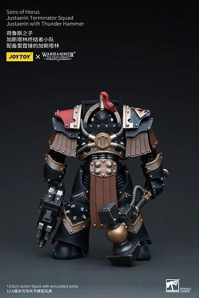 Warhammer The Horus Heresy Action Figure 1/18 Sons Of Horus Justaerin Terminator Squad Justaerin With Thunder Hammer