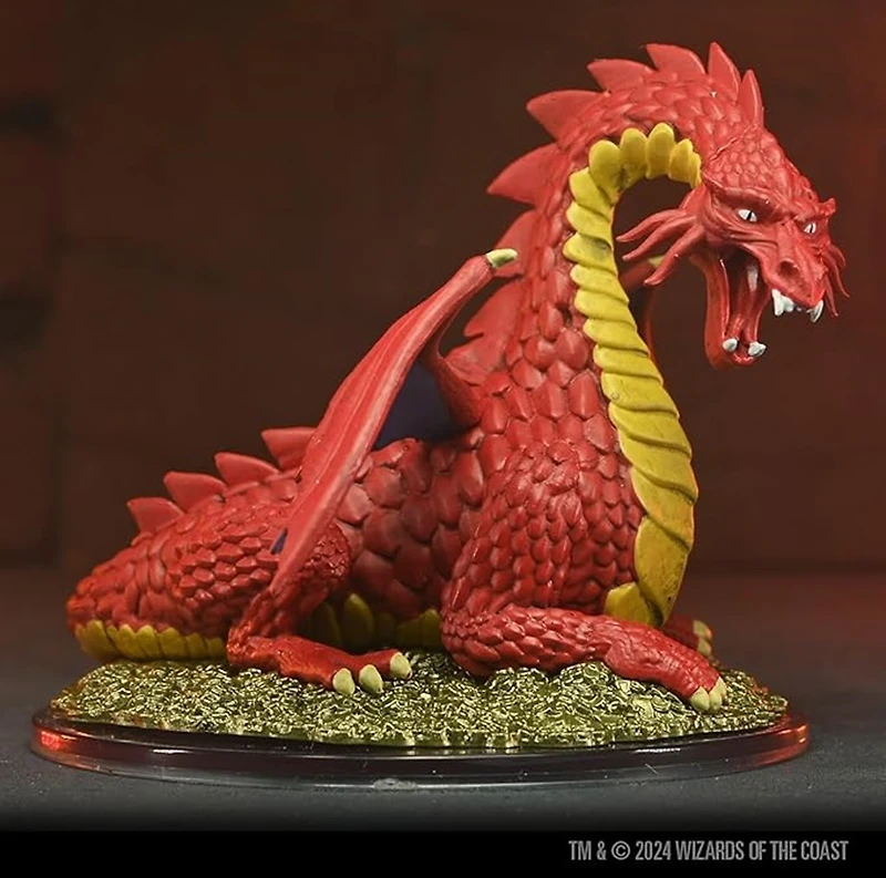 Dungeons & Dragons Icons of the Realms: Classic Red Dragon Boxed Miniature (50th Anniversary) 