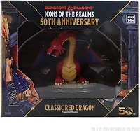 Dungeons & Dragons Icons of the Realms: Classic Red Dragon Boxed Miniature (50th Anniversary) 